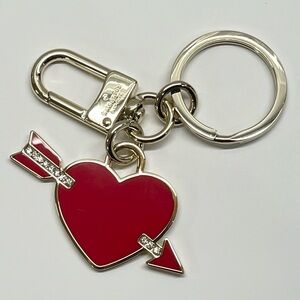 Kate Spade Love Shack Heart Bag Charm Keychain NWT